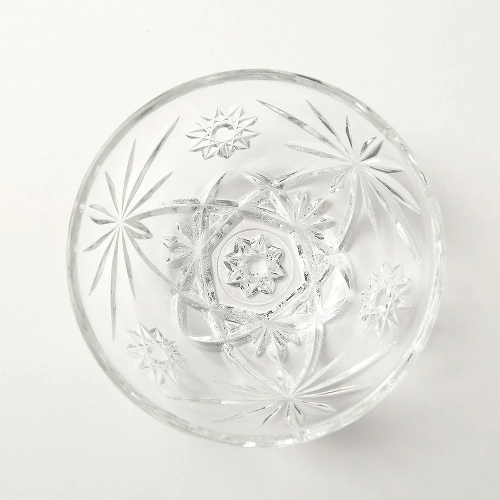 VTG Vintage Anchor Hocking‎ Star of David Starburst Candy Dish and Lid